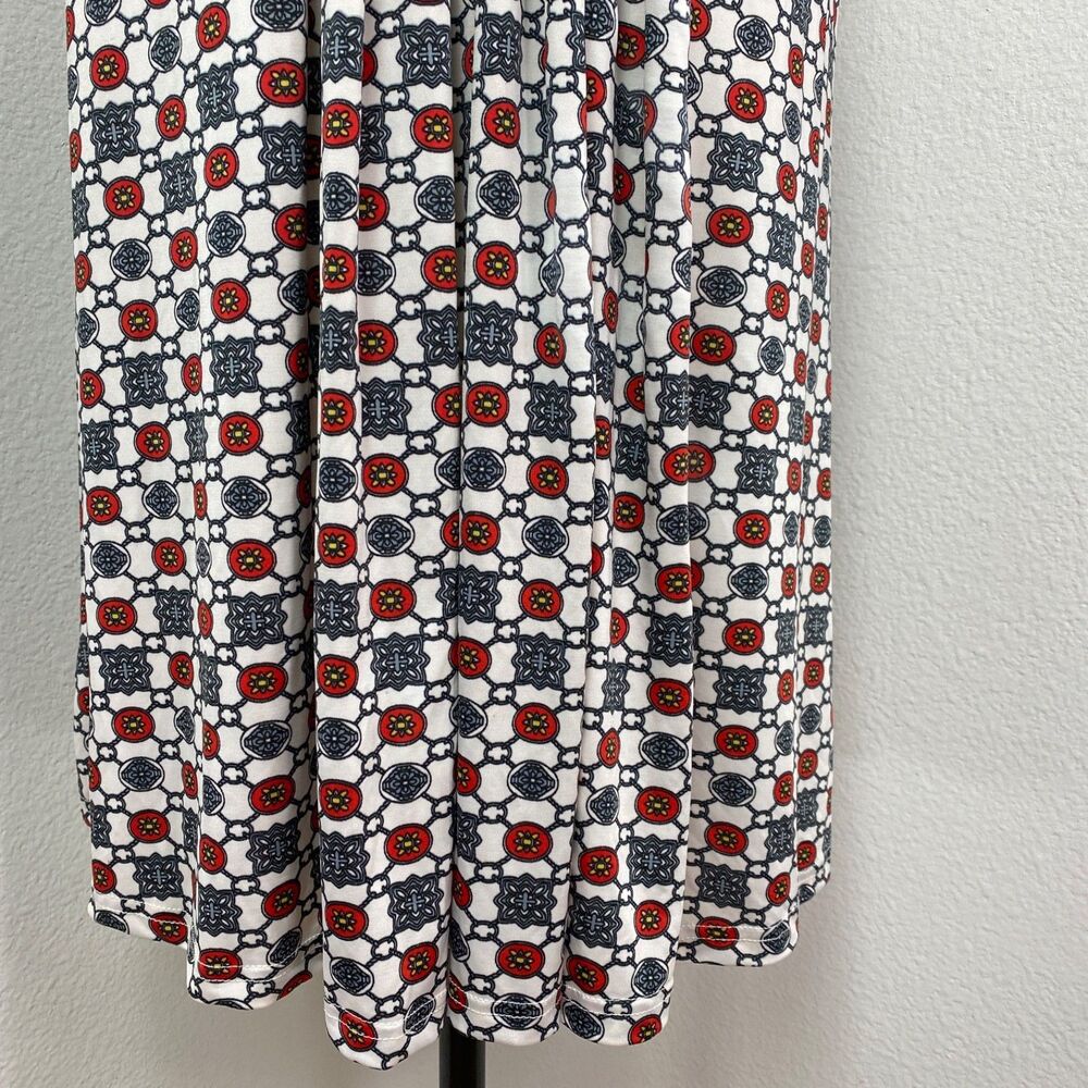 Reborn Stretch Knit Midi Dress Size 1XL Geometric Pockets Sleeveless Whimsy Goth - Picture 6 of 13